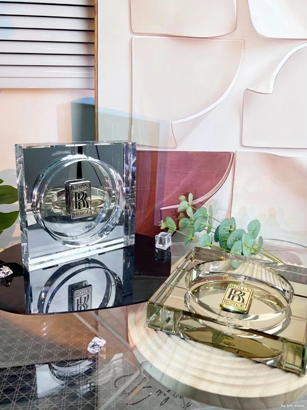SQUARE ROLLS ROYCE ASHTRAY 0808